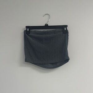 Forever 21 Metallic Gray Ribbed Tube Top🎉